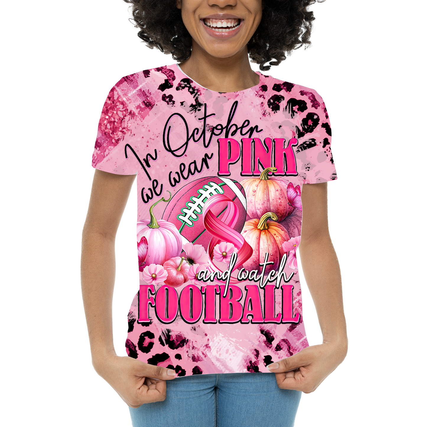 In October We Wear Pink- 3d all over shirt