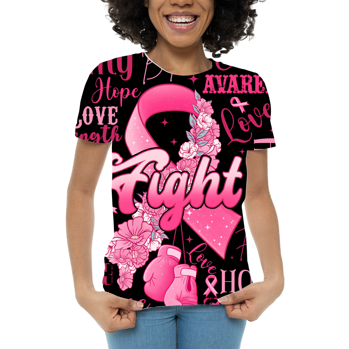 Fight Breast Cancer- 3d All Over Shirt