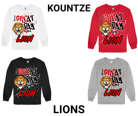 Kountze-GREAT DAY TO BE A LION Long Sleeve