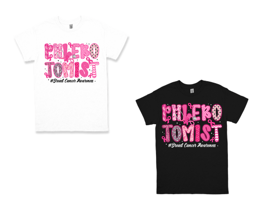 Phlebotomist Breast Cancer Shirt