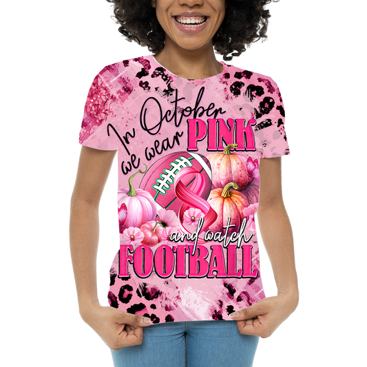 In October We Wear Pink- 3d all over shirt