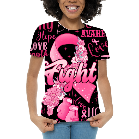 Fight Breast Cancer- 3d All Over Shirt